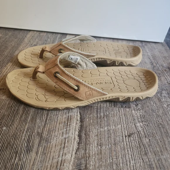 Women’s Sperry Top-Sider SON-R Pulse Thong Beige Sandals Womens Size 9 - Picture 5 of 10